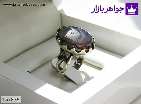 انگشتر نقره روس عقیق شجر جذاب سایز 62 استاندارد مردانه [غیرنقره] - 157875